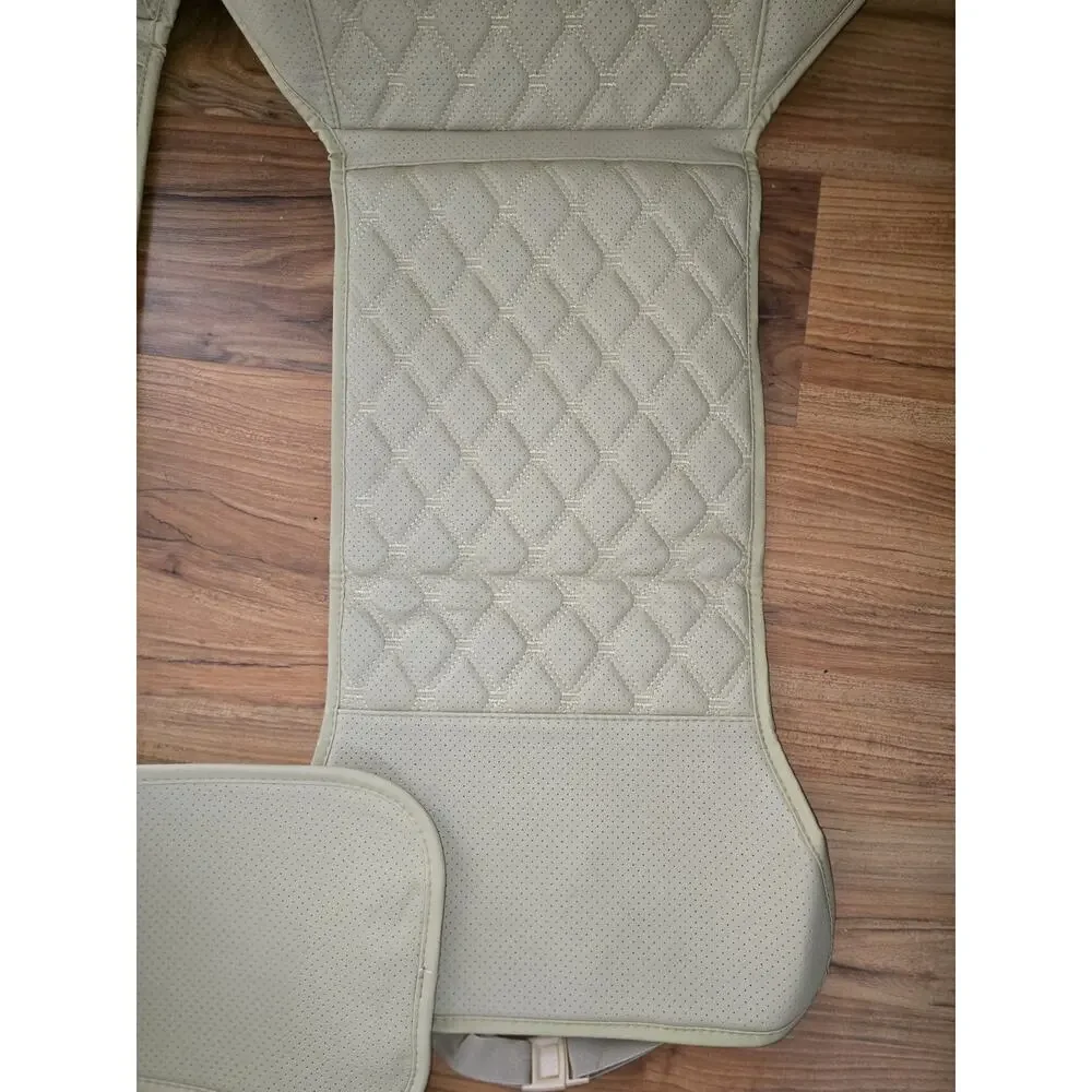 Beige Car Seat Cover Deluxe Soft & Breathable Front Premium Cover
